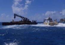 Tugboat sank near Point Blanche
