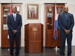 Mr. Omar Ottley as Minister of Public Health , Social Development and Labour