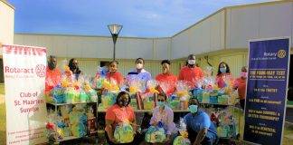 Rotary Sunset and Rotaract Sunrise Donates Maternity Gift Baskets to SMMC