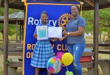 Rotary Sunset Celebrates DéSjaniah Lake as Butterfly Story Winner