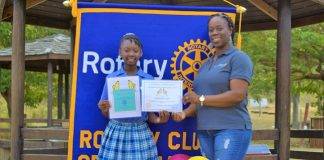 Rotary Sunset Celebrates DéSjaniah Lake as Butterfly Story Winner