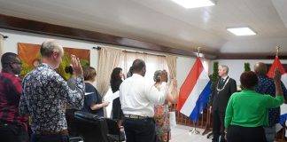 14 civil servants of the Public Entity Saba took oath of office
