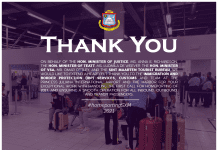 Thank you to Immigration and Customs Officers from Ministers