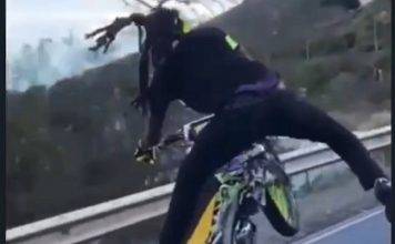 Police to the dangerous bike rider “The video is sufficient evidence to prosecute you”