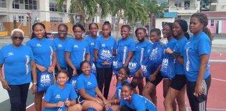 Sint Maarten Netball U-16 National participating in Netball Goodwill Invitational in Dominica