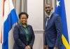 Minister of Justice Anna E. Richardson makes first work visit to Curaçao