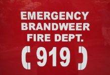 A small structure catches fire on the cricket field