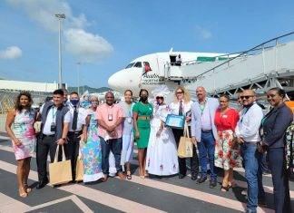 SXM Airport welcomes low-fare carrier Frontier Airlines