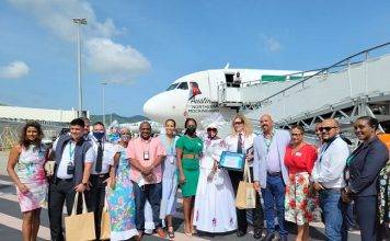 SXM Airport welcomes low-fare carrier Frontier Airlines