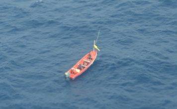 St. Lucian Fishing vessel GOD’S SON found by patrol plane Dutch Caribbean Coast Guard