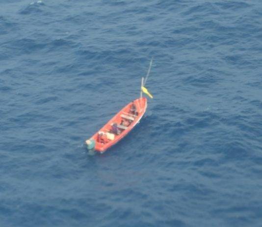 St. Lucian Fishing vessel GOD’S SON found by patrol plane Dutch Caribbean Coast Guard