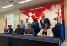 The Steering Committee of Sint Maarten Trust Fund discuss the allocation of remaining funds to activities prioritized St Maarten Government