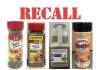 Recall on Mc. Cormick Italian Seasoning Products and Franks RedHot Buffalo Ranch Seasoning