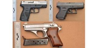 Six illegal guns confiscated in 16 weeks