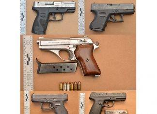 Six illegal guns confiscated in 16 weeks