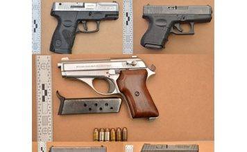 Six illegal guns confiscated in 16 weeks