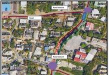 Traffic Alert: Temporary Road Closure at the Junction Middle Region Road and Hulda B. Richardson Road