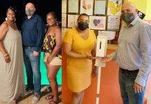 US visitors, Wever donate hand sanitizing unit to Creative Learning Afternoon School