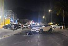 Another scooter rider struck and injured again the Nisbeth road last evening.