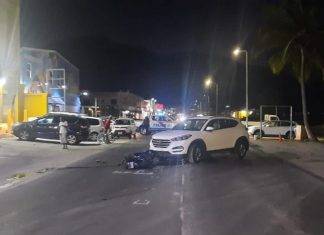 Another scooter rider struck and injured again the Nisbeth road last evening.