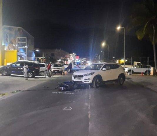 Another scooter rider struck and injured again the Nisbeth road last evening.