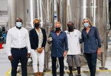 Minister Lawrence visits local brewery. Aims to promote local production