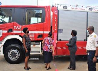 Emergency response capacity of the Sint Maarten Fire Department improved with delivery of three custom-made fire trucks
