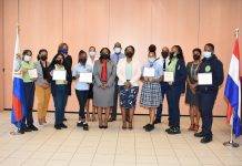 Minister of Justice Anna E. Richardson hosts Justice Sector Essay Contest Winner Ceremony