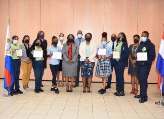 Minister of Justice Anna E. Richardson hosts Justice Sector Essay Contest Winner Ceremony