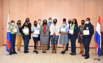 Minister of Justice Anna E. Richardson hosts Justice Sector Essay Contest Winner Ceremony