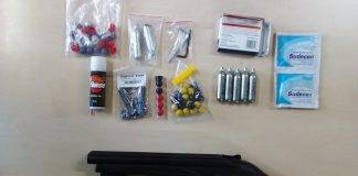 Customs confiscated an air rifle