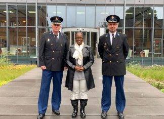 Minister Richardson concludes work visit at the National Police Academy in Apeldoorn