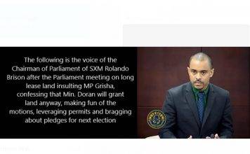 United St. Maarten (US) board calls on MP Brison to resign immediately