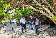 Minister Lawrence Welcomes Investment, Urges Social Responsibility. Optimism builds, Hope for new community project, Mullet Bay beach boardwalk