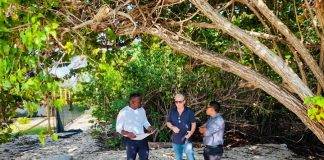Minister Lawrence Welcomes Investment, Urges Social Responsibility. Optimism builds, Hope for new community project, Mullet Bay beach boardwalk