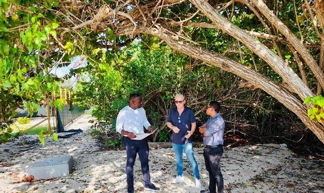 Minister Lawrence Welcomes Investment, Urges Social Responsibility. Optimism builds, Hope for new community project, Mullet Bay beach boardwalk