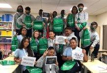 SABA students thank NAGICO Insurances for Care kits