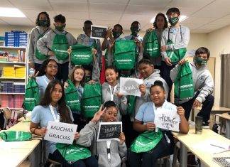 SABA students thank NAGICO Insurances for Care kits