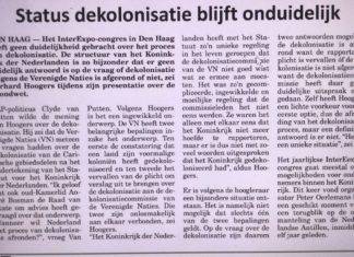 Dutch Prof. Hoogers Misinforms InterExpo Delegation Regarding Decolonization