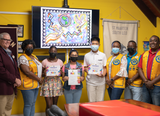 Sint Maarten Lions Club recently announced the winners of their annual Peace Poster Contest.