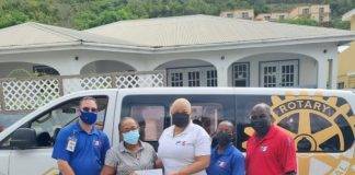 Postal Services St. Maarten N.V. donates food voucher to New Start for Children Foundation