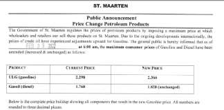 DIV TEZVT Price Increase for Gasoline and Diesel (Effective February 5 2022)