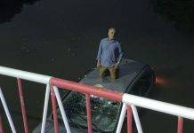 Driver loses control of vehicle, lands in Fresh Pond