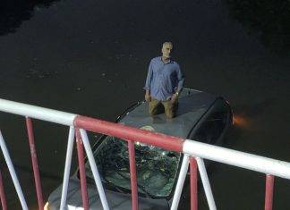 Driver loses control of vehicle, lands in Fresh Pond