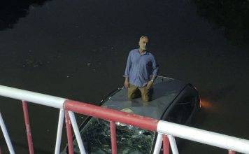 Driver loses control of vehicle, lands in Fresh Pond