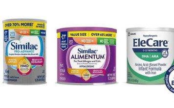 Recall Infant Formula