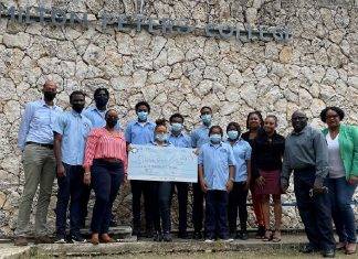 Sol St. Maarten sponsors Solar Powered AC for MPC classroom #9 through project Keep a Cool Head