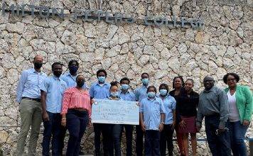 Sol St. Maarten sponsors Solar Powered AC for MPC classroom #9 through project Keep a Cool Head