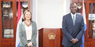 Governor Holiday receives Permanent Representative of the Kingdom of the Netherlands to the United Nations