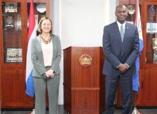 Governor Holiday receives Permanent Representative of the Kingdom of the Netherlands to the United Nations